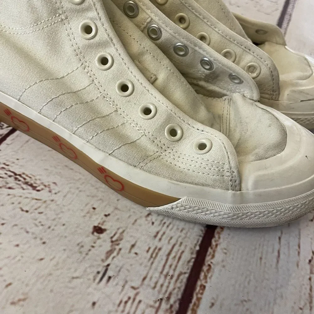 Adidas Nizza Hi Human Made Canvas Sneakers Off White FY5188 US Size 10 1/2 Men's